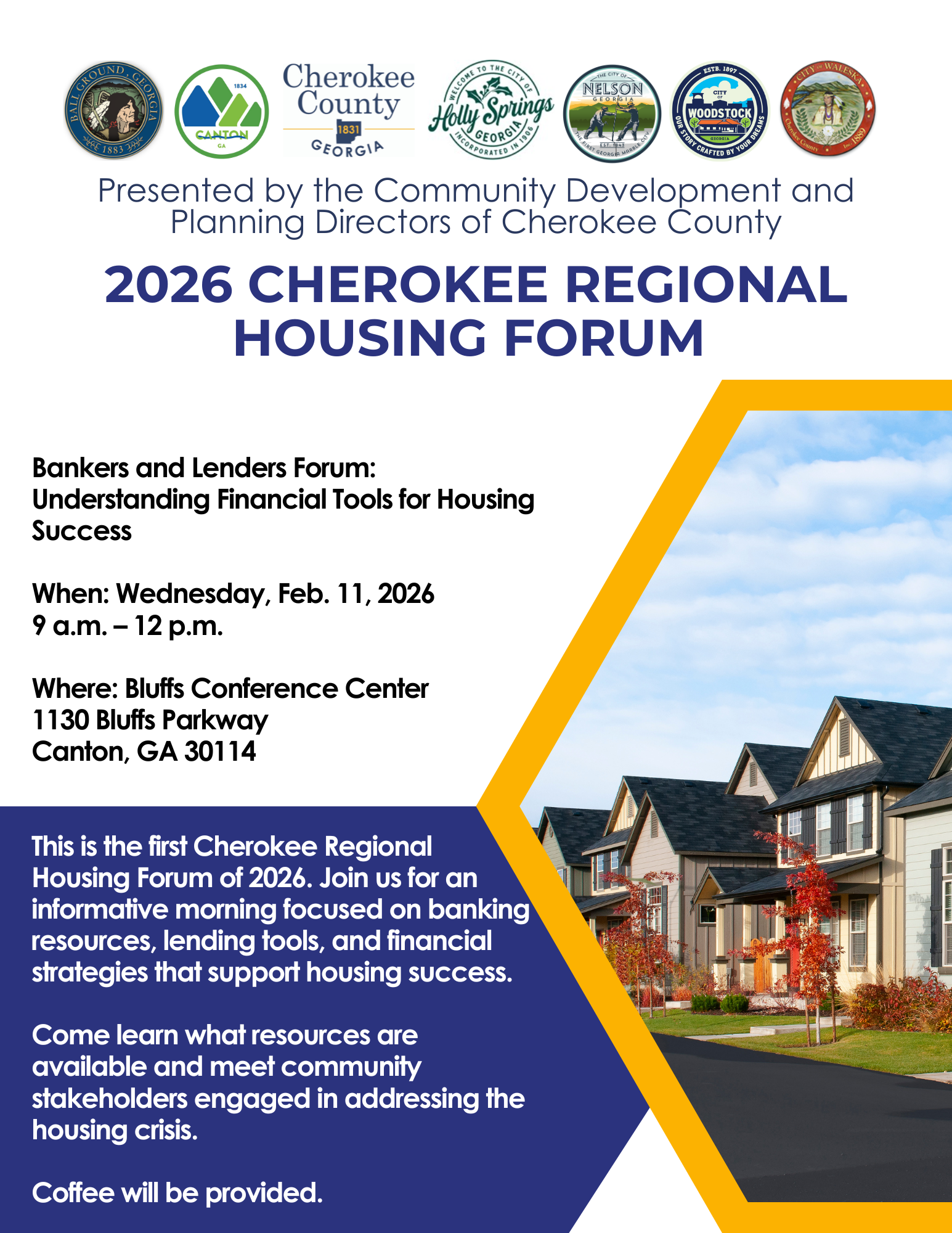 2026 Housing Forum Flyer with Meeting Dates